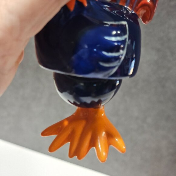 Set Of 4 Ceramic Animal Ornaments  Deer Rooster Cow Sheep Farm Christmas Decor - Picture 10 of 10